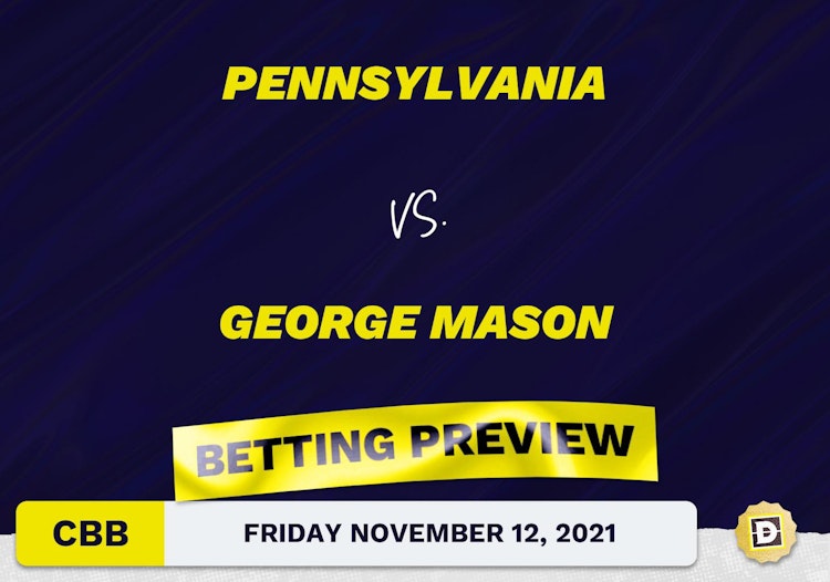 Pennsylvania vs. George Mason CBB Predictions and Odds - Nov 12, 2021