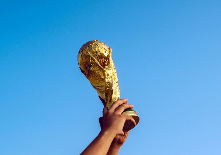 2026 World Cup trophy symbolizing what could become the biggest betting event in history with more than $50 billion in global wagers projected.