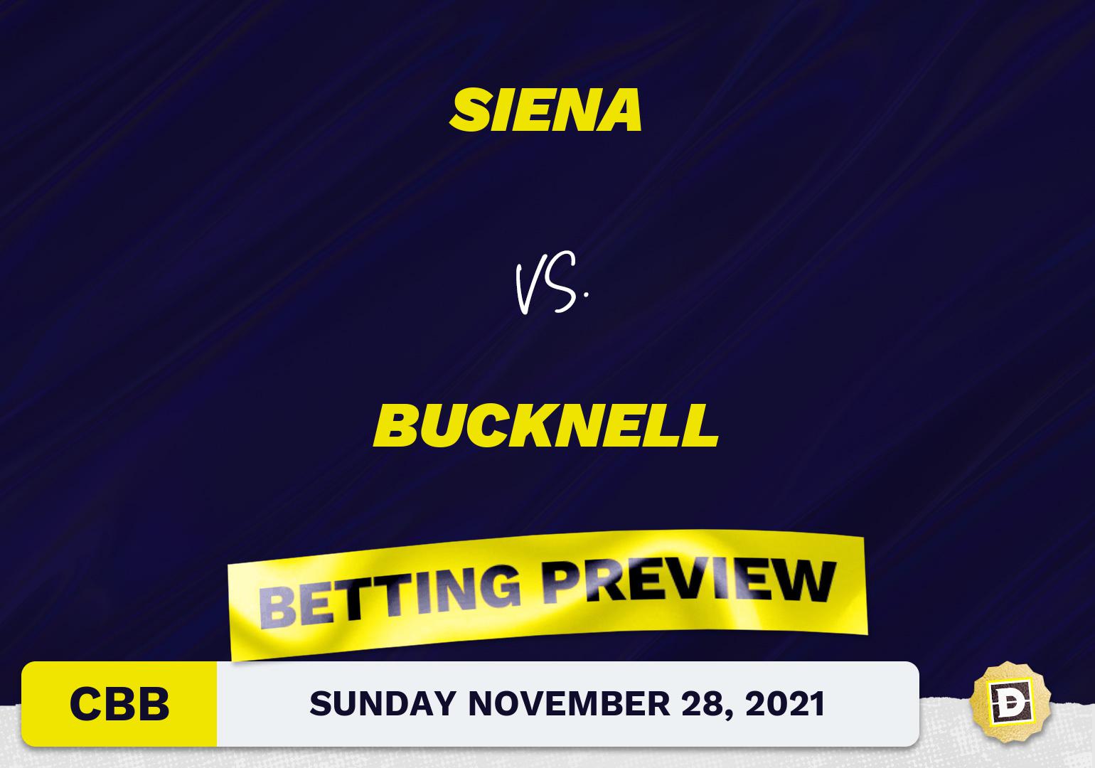 Siena vs. Bucknell CBB Predictions and Odds - Nov 28, 2021
