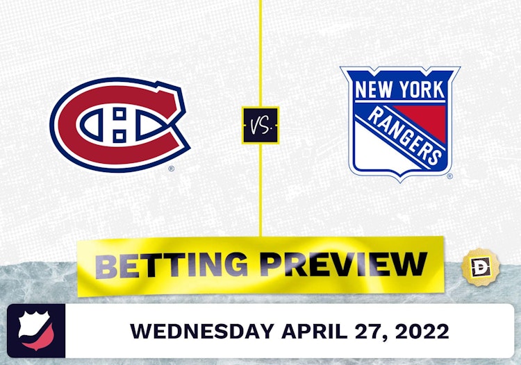 Canadiens vs. Rangers Prediction and Odds - Apr 27, 2022
