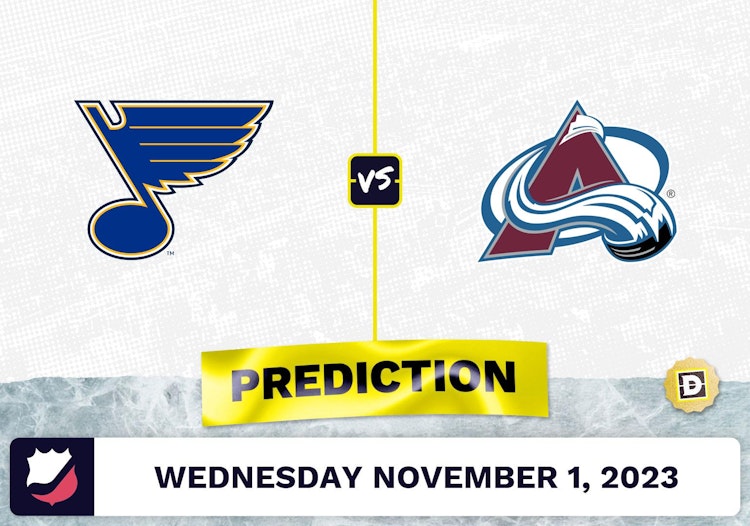 Blues vs. Avalanche Prediction and Odds - November 1, 2023