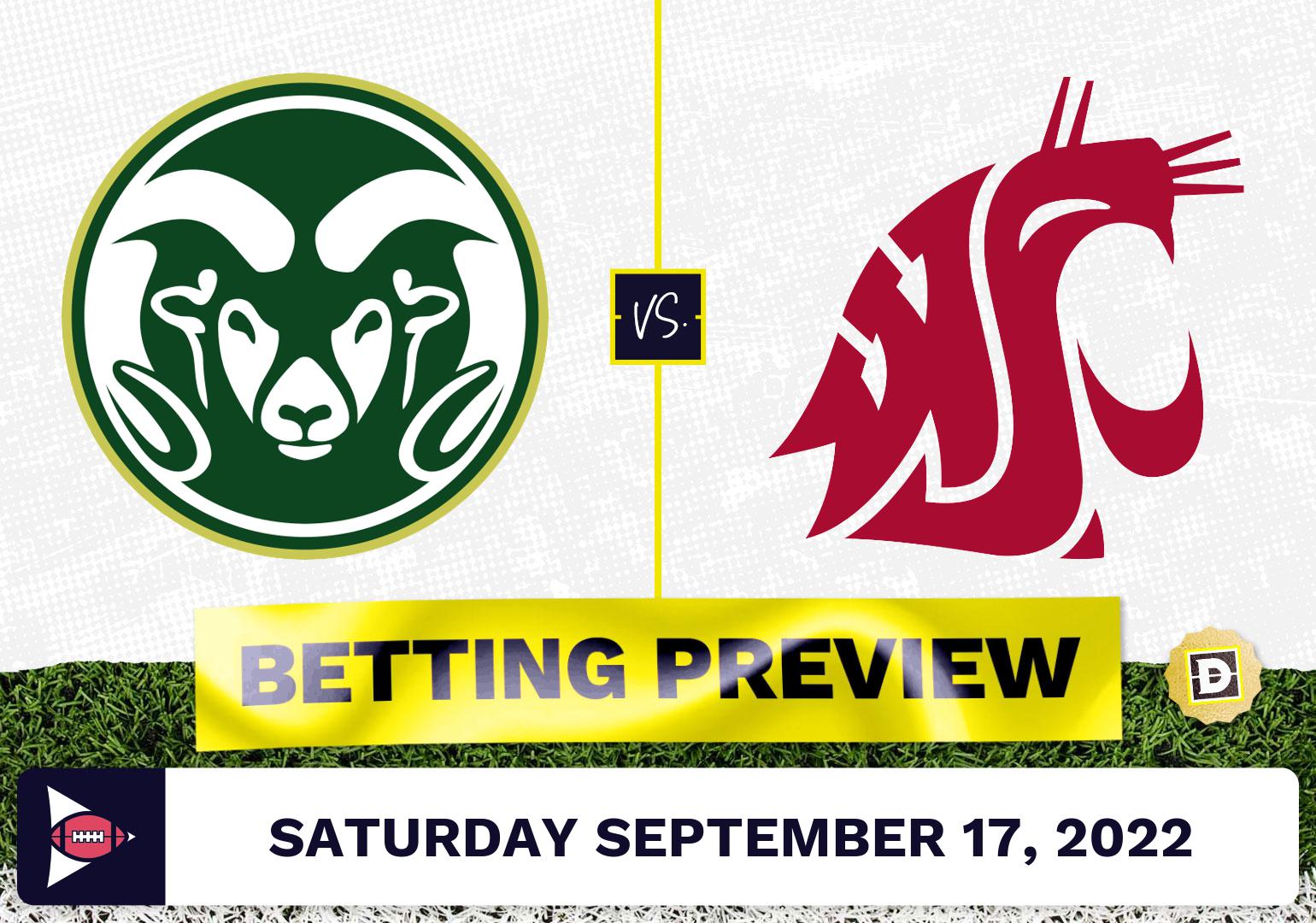 Colorado State vs. Washington State CFB Prediction and Odds - Sep 17, 2022