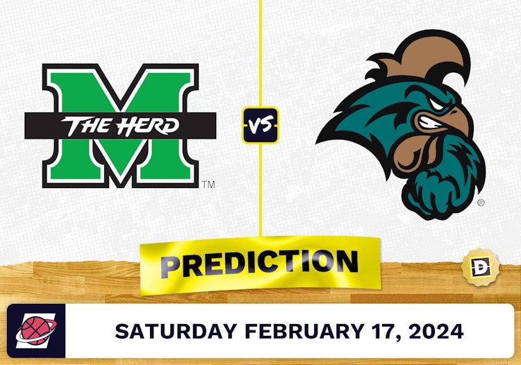 Marshall vs. Coastal Carolina Prediction, Odds, College Basketball Picks [2/17/2024]