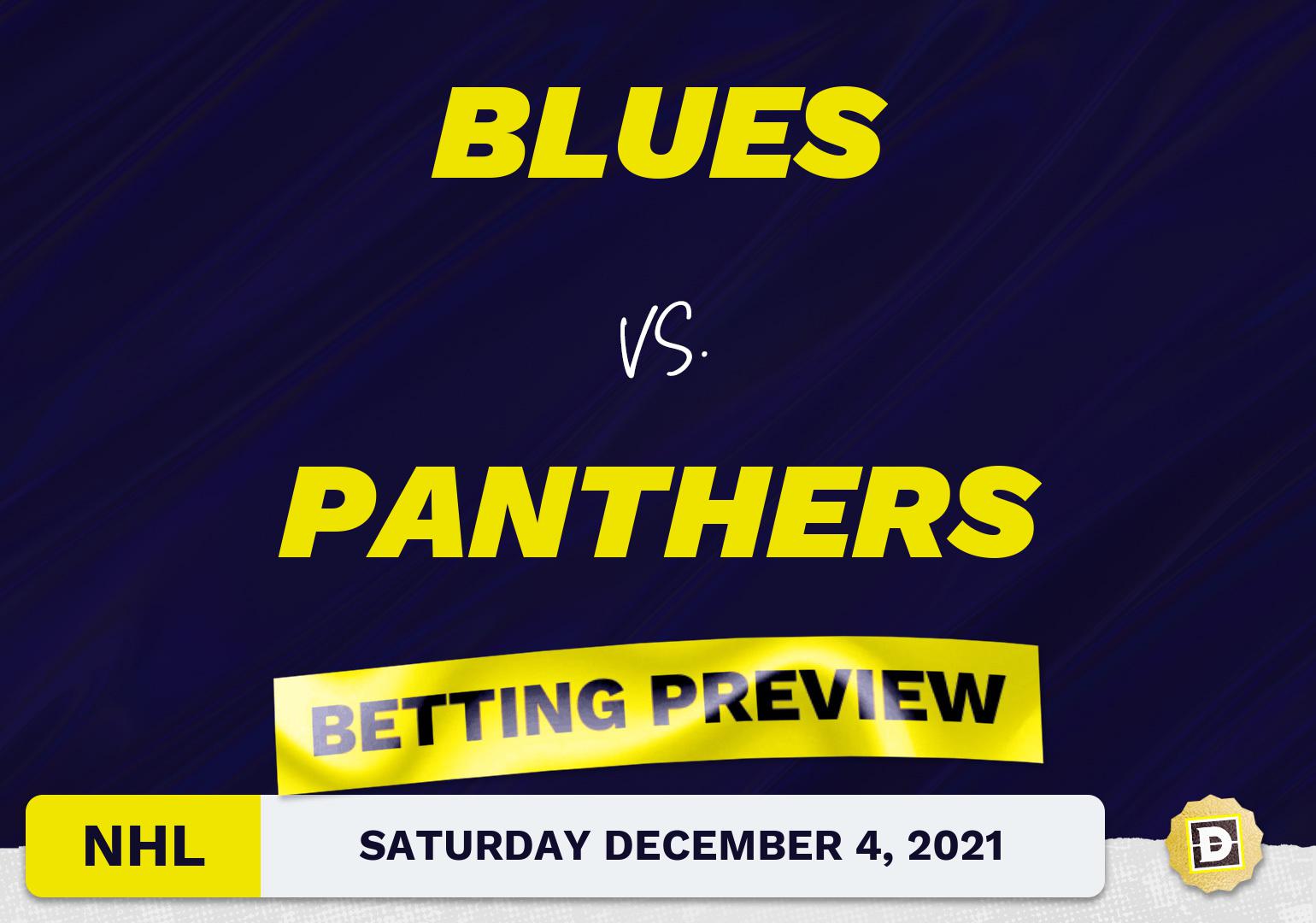 Blues vs. Panthers Predictions and Odds - Dec 4, 2021