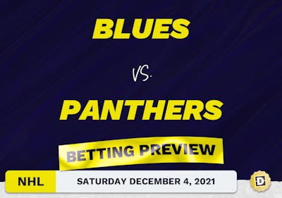 Blues vs. Panthers Predictions and Odds - Dec 4, 2021