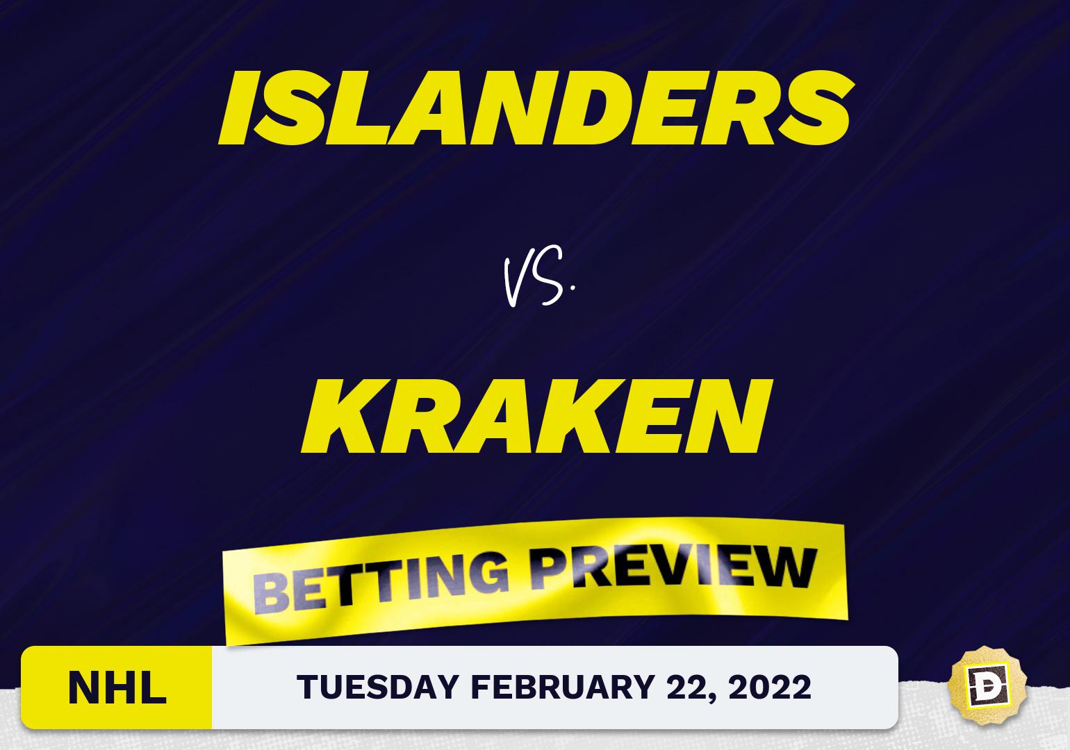 Islanders vs. Kraken Predictions and Odds - Feb 22, 2022