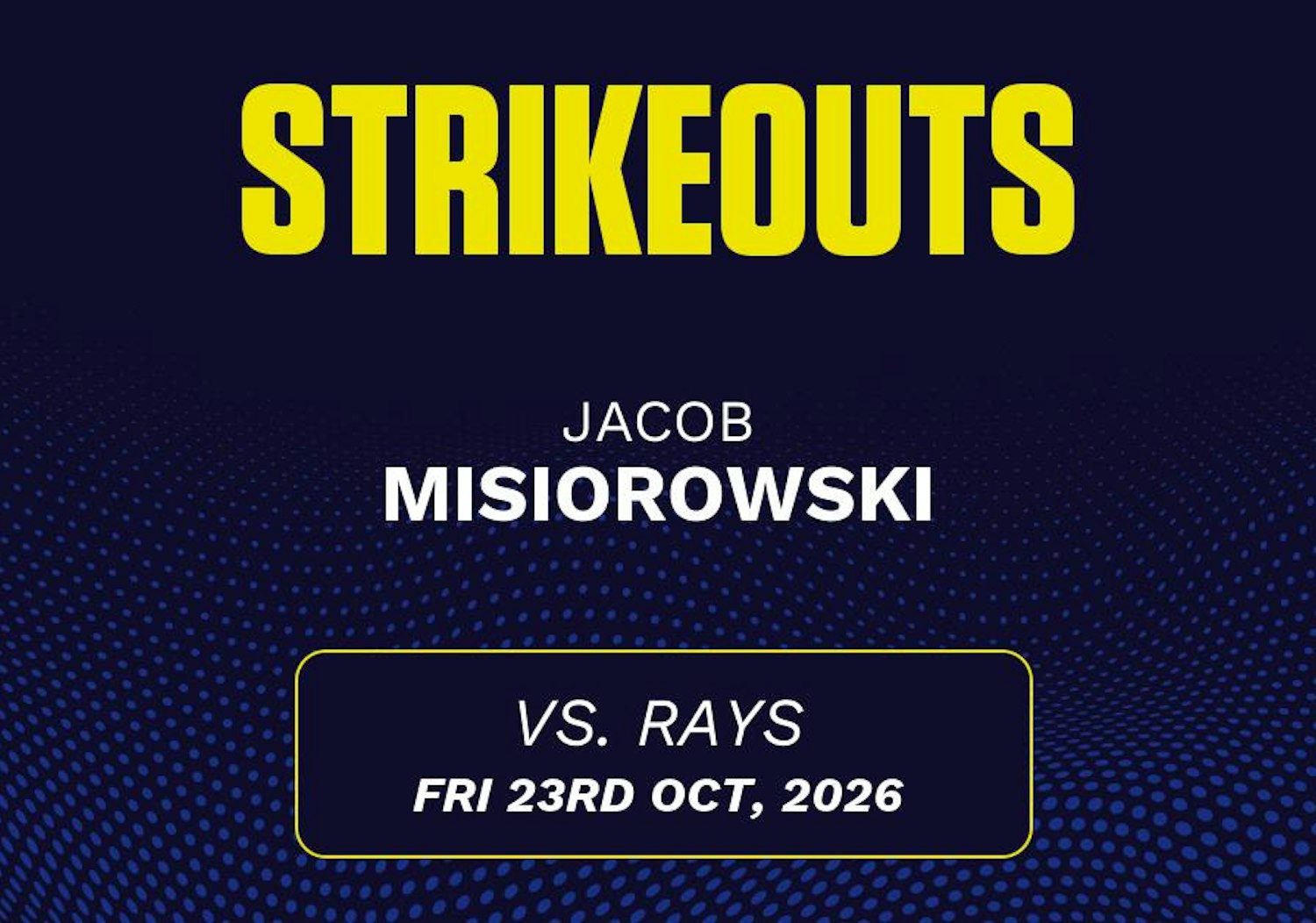 Deviantart Jacob Png Jacob Misiorowski projections October 23: Strikeouts, outs, and earned ...