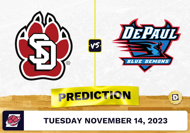 South Dakota vs. DePaul Basketball Prediction - November 14, 2023