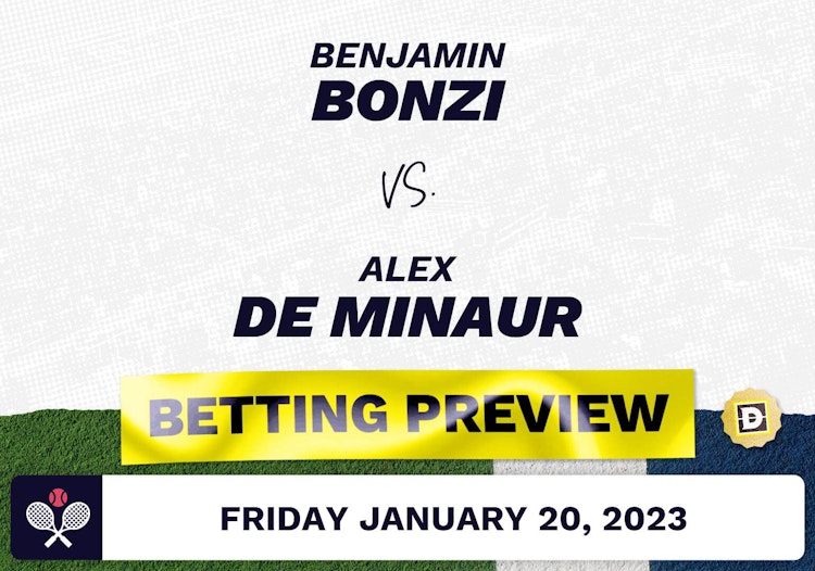 Benjamin Bonzi vs. Alex de Minaur Predictions - Jan 20, 2023