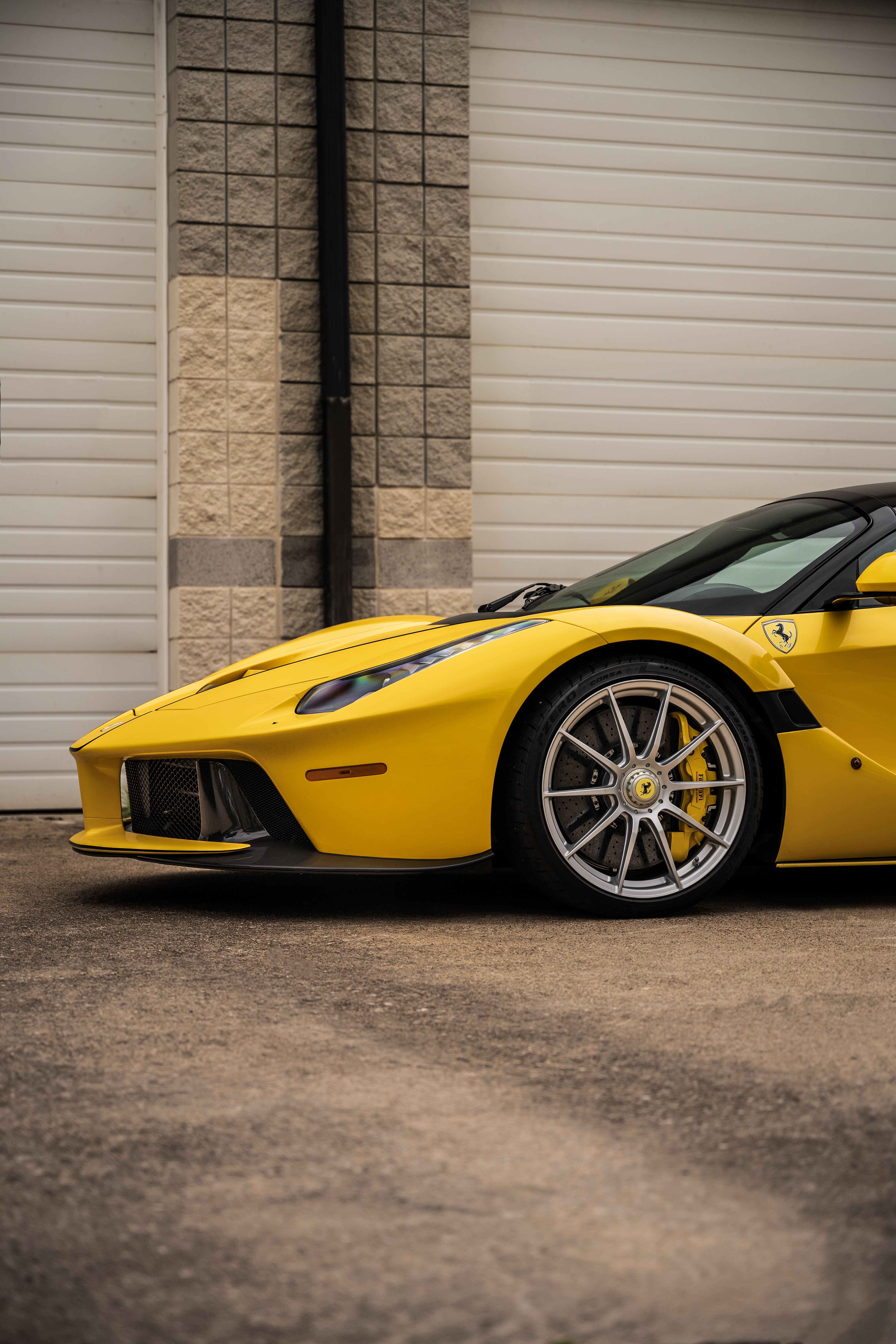 Yellow LaFerrari at Petrol Lounge in Austin, TX.