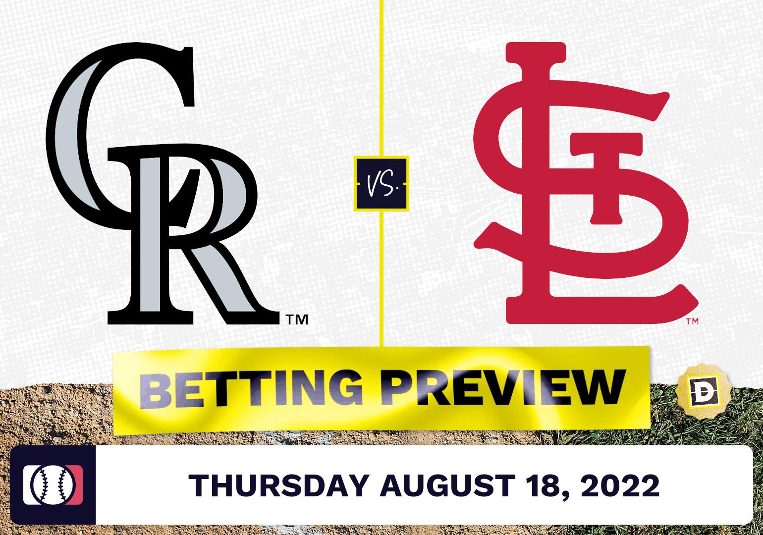 Rockies vs. Cardinals Prediction and Odds - Aug 18, 2022