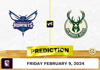Charlotte Hornets vs. Milwaukee Bucks Prediction, Odds, NBA Picks [2/9/2024]