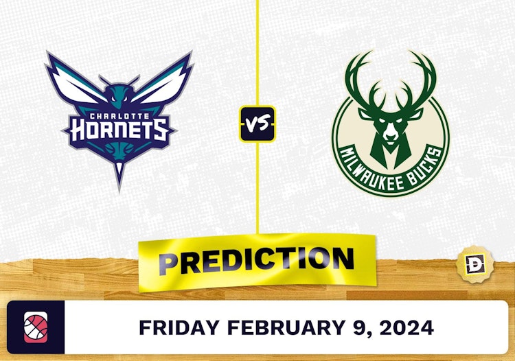 Charlotte Hornets vs. Milwaukee Bucks Prediction, Odds, NBA Picks [2/9/2024]