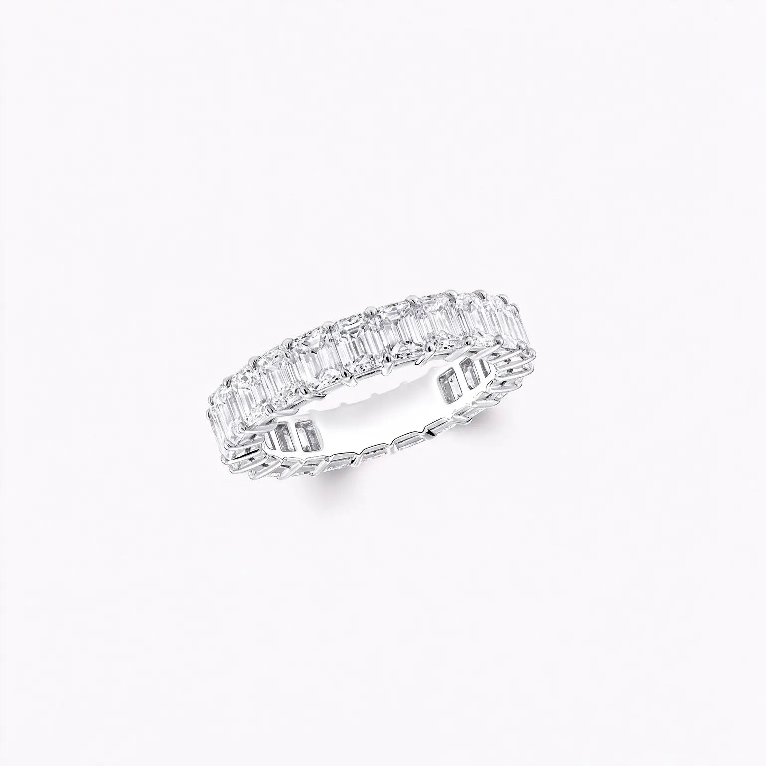 MEORA Emerald Cut Diamond Band Ring DE/VS 18K