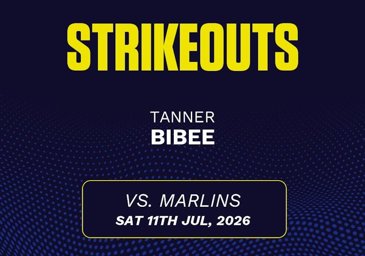 Tanner Bibee projected stats for Saturday, July 11, 2026.