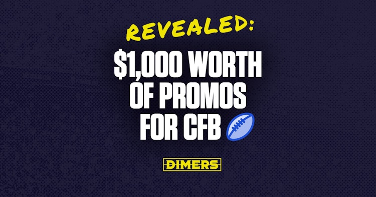 Unlock over $1,000 worth of sportsbook promos for College Football today.