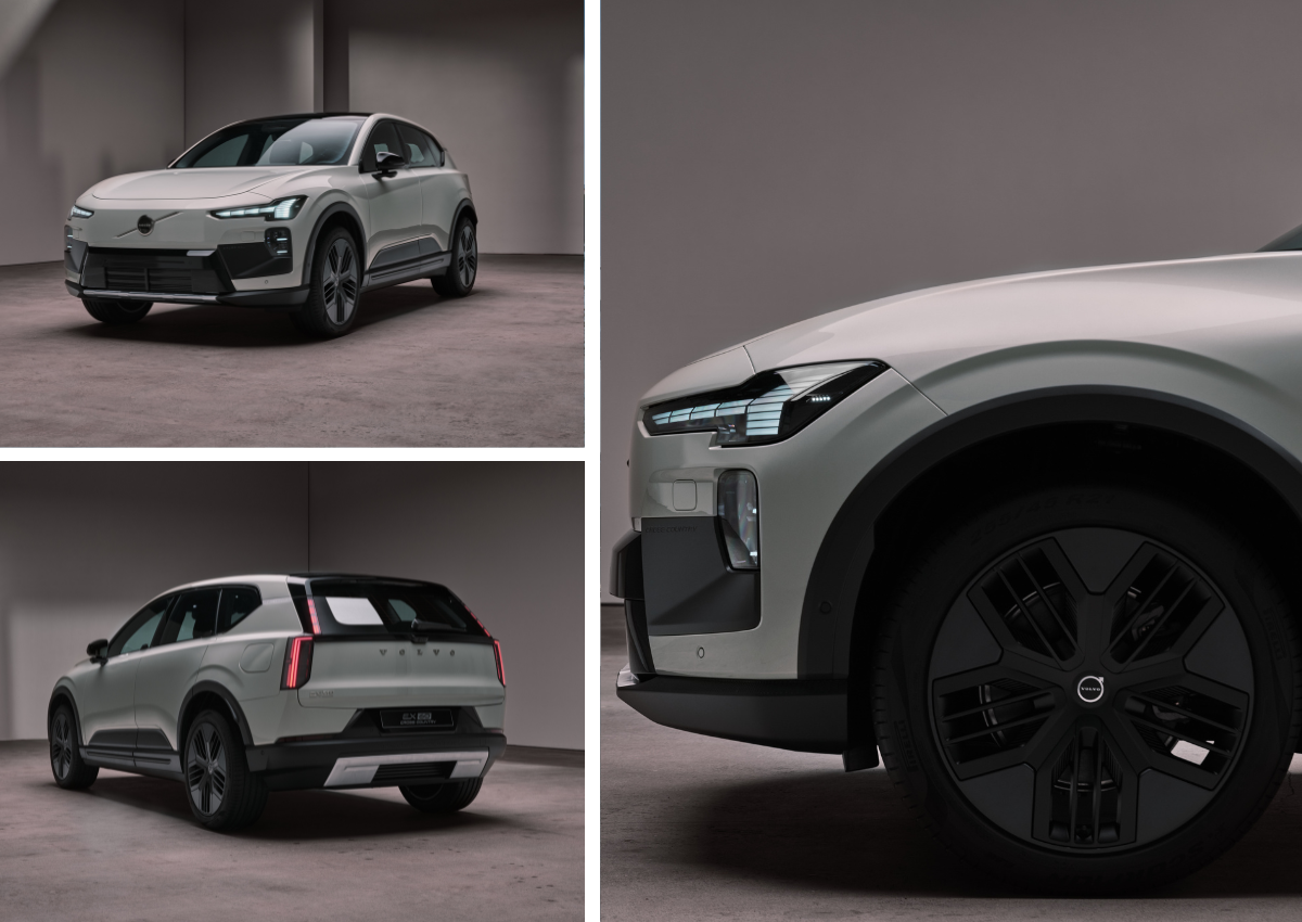 Das Exterieur des Volvo EX60.