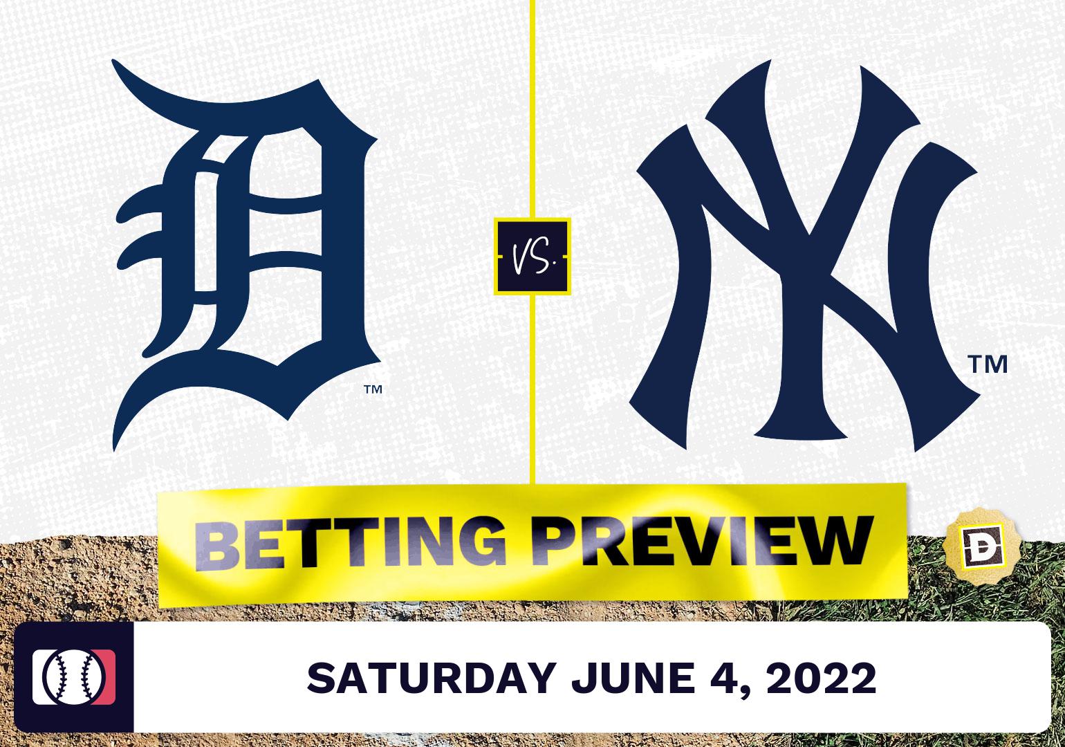 Tigers vs. Yankees Prediction and Odds - Jun 4, 2022