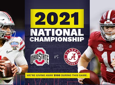 Find out how to win $100 on the College Football Final thanks to Dimers