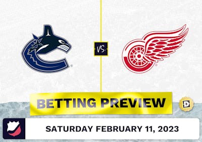 Canucks vs. Red Wings Prediction and Odds - Feb 11, 2023