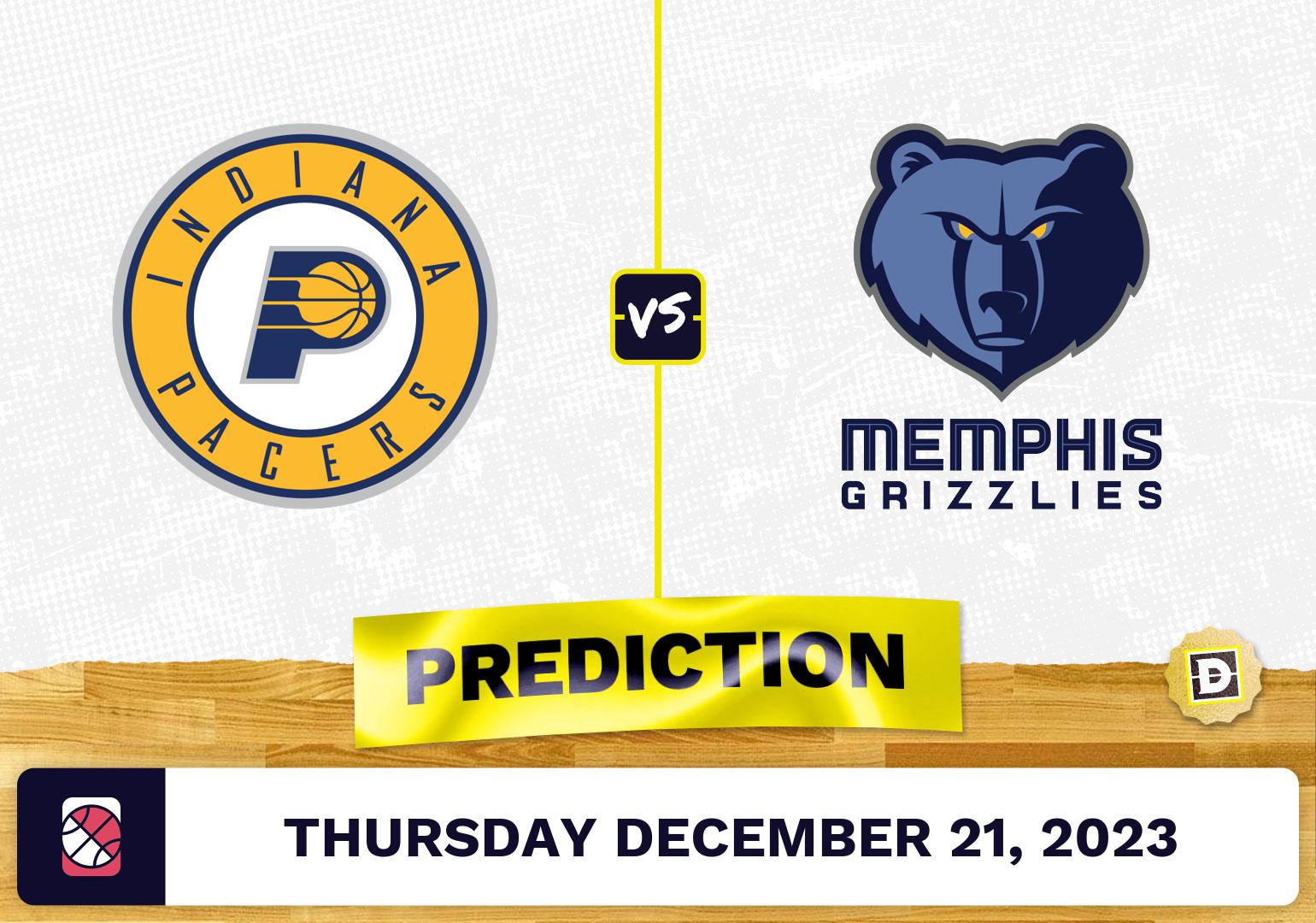 Indiana Pacers vs. Memphis Grizzlies Prediction, Odds, NBA Picks  [12/21/2023]