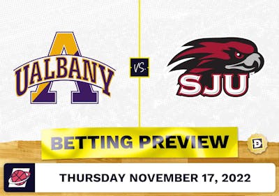 Albany vs. Saint Joseph's (PA) CBB Prediction and Odds - Nov 17, 2022