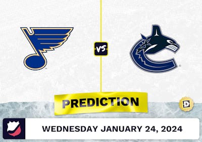 St. Louis Blues vs. Vancouver Canucks Prediction, Odds, NHL Picks [1/24/2024]