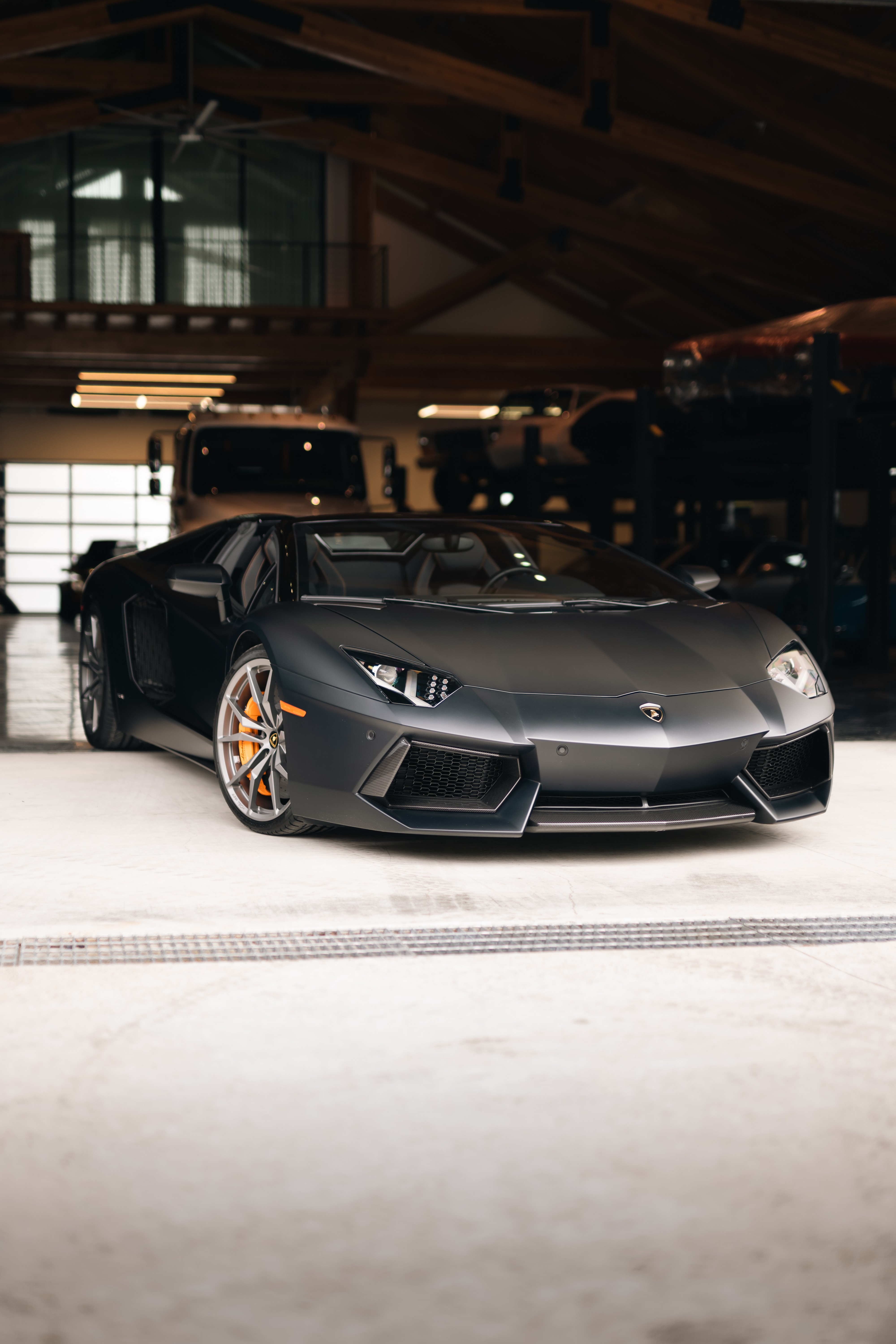 Matte Black Lamborghini Aventador LP 700-4 in Dripping Springs, TX.