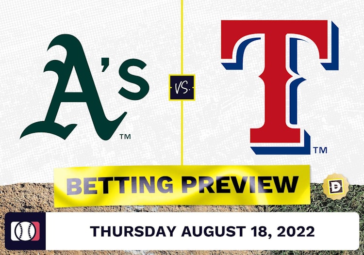 Athletics vs. Rangers Prediction and Odds - Aug 18, 2022