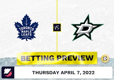 Maple Leafs vs. Stars Prediction and Odds - Apr 7, 2022