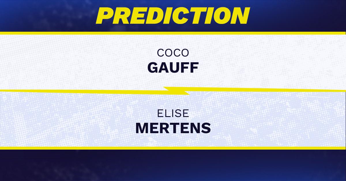 Coco Gauff vs Elise Mertens Tennis Prediction.