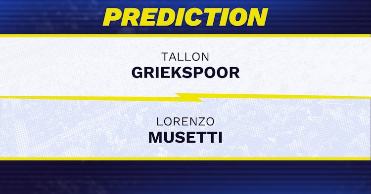 Tallon Griekspoor vs Lorenzo Musetti Tennis Prediction.