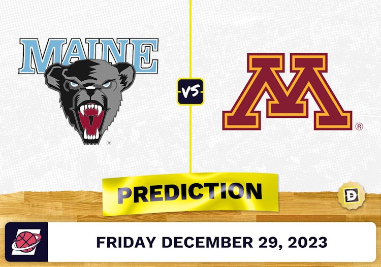 Maine vs. Minnesota Prediction, Odds, College Basketball Picks  [12/29/2023]