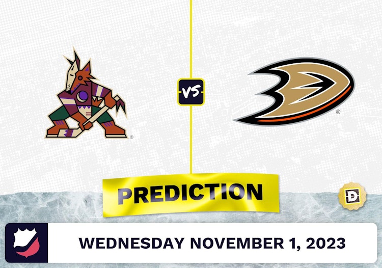 Coyotes vs. Ducks Prediction and Odds - November 1, 2023