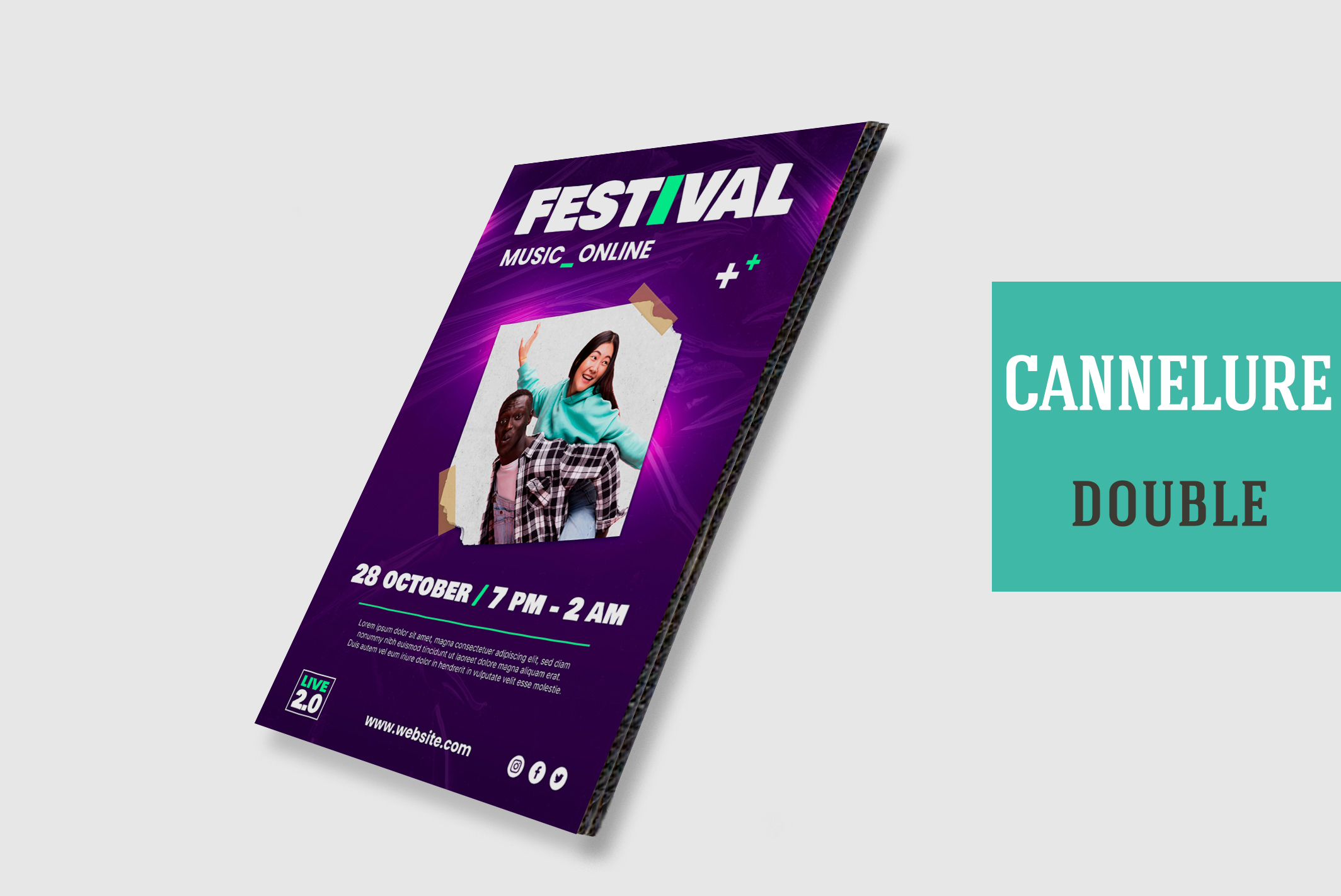 Support carton double micro-cannelure plus résistant