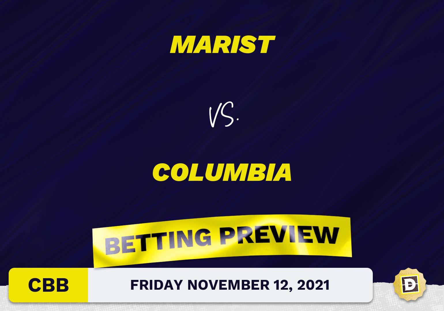 Marist vs. Columbia CBB Predictions and Odds - Nov 12, 2021