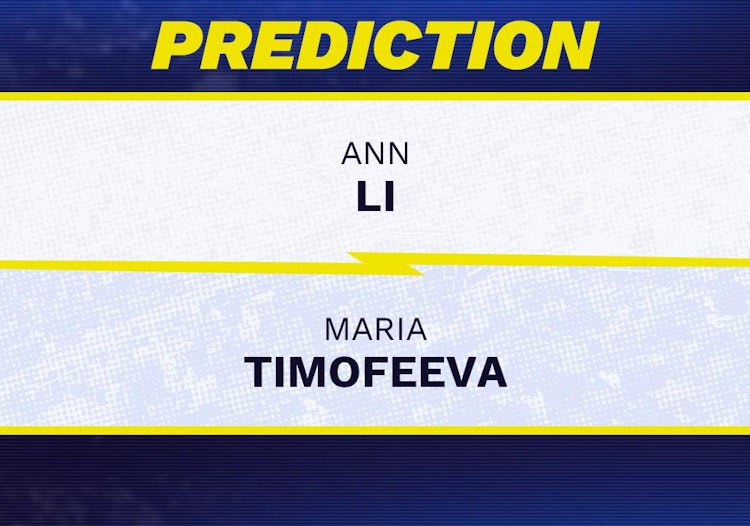 Ann Li vs Maria Timofeeva Tennis Prediction.