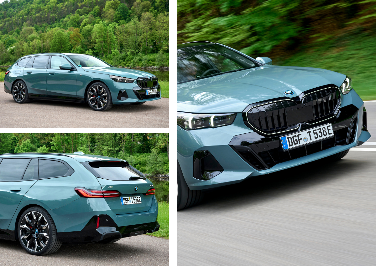 Das Exterior des BMW i5 Touring