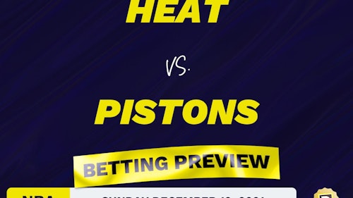 Heat vs. Pistons Predictions and Odds - Dec 19, 2021