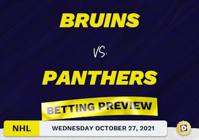 Bruins vs. Panthers: Betting Picks, Predictions and Odds - Wed Oct 27, 2021