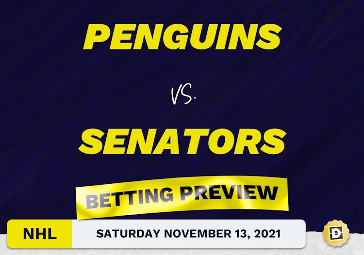 Penguins vs. Senators Predictions and Odds - Nov 13, 2021