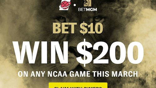 BetMGM College Basketball Promo: Bet $10 on any NCAA Game and Get $200 This March