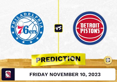 76ers vs. Pistons Prediction and Odds - November 10, 2023