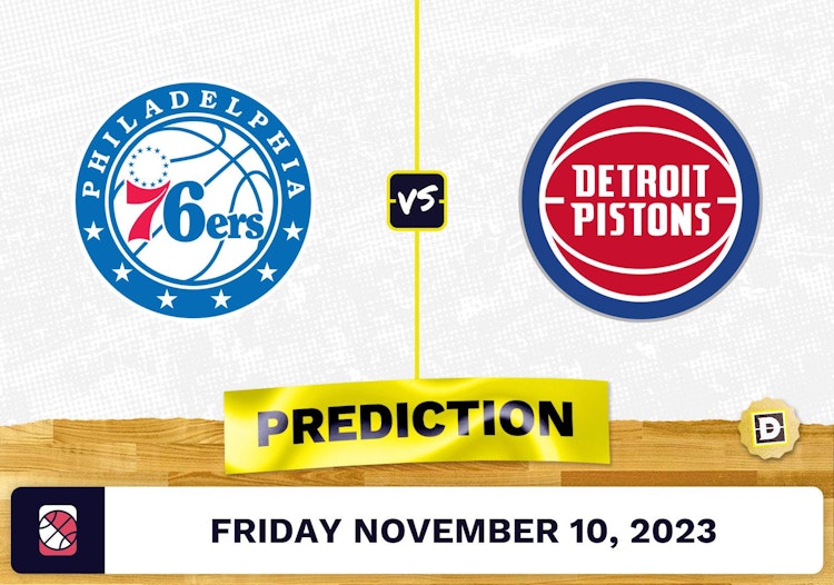 76ers vs. Pistons Prediction and Odds - November 10, 2023