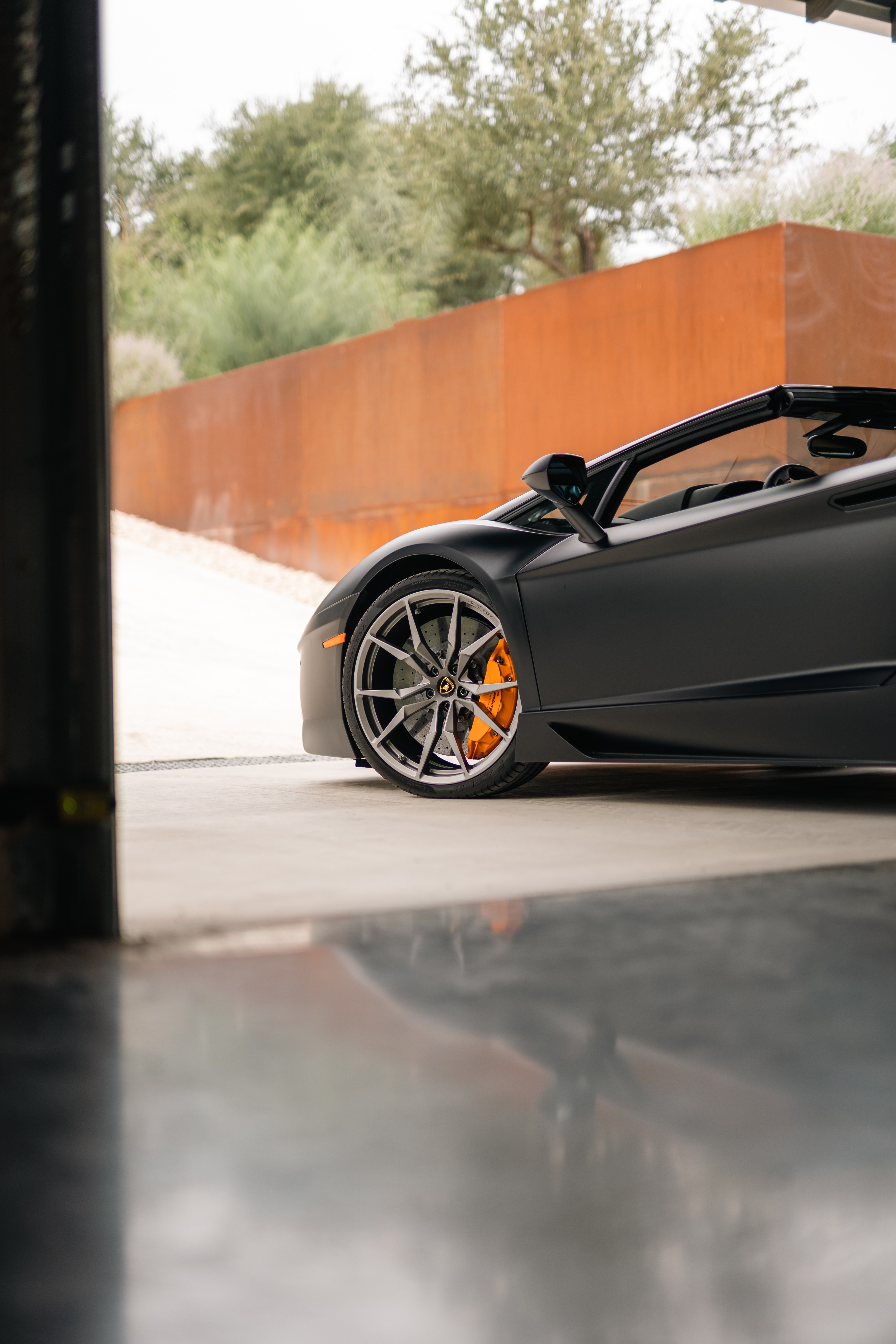 Matte Black Lamborghini Aventador LP 700-4 in Dripping Springs, TX.