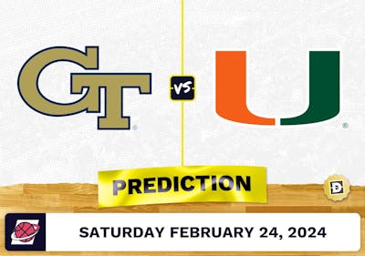 Georgia Tech vs. Miami (FL) Prediction, Odds, College Basketball Picks [2/24/2024]
