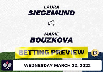 Laura Siegemund vs. Marie Bouzkova Predictions - Mar 23, 2022