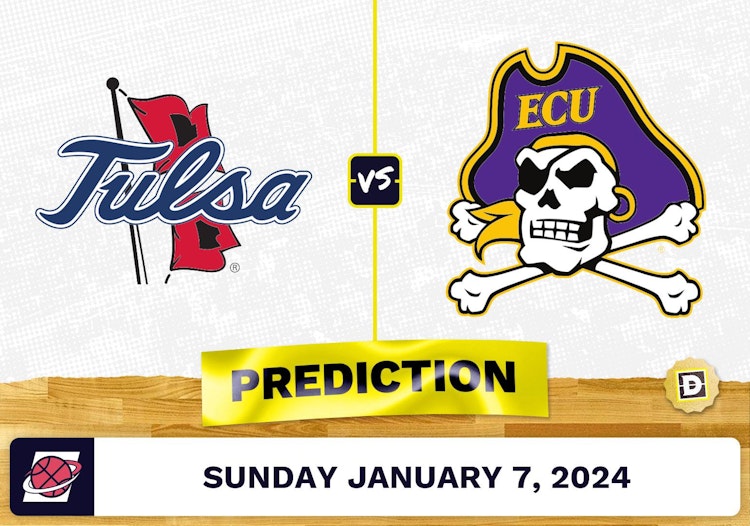 Tulsa vs. East Carolina Prediction, Odds, College Basketball Picks  [1/7/2024]