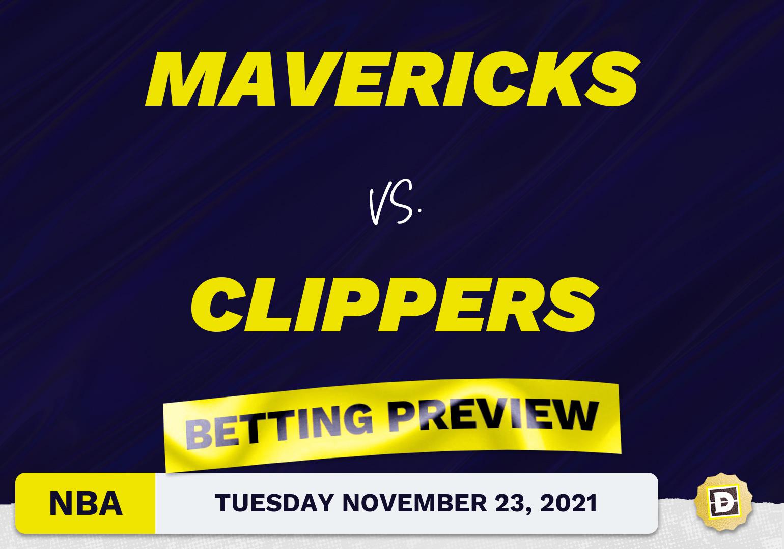 Mavericks vs. Clippers Predictions and Odds - Nov 23, 2021