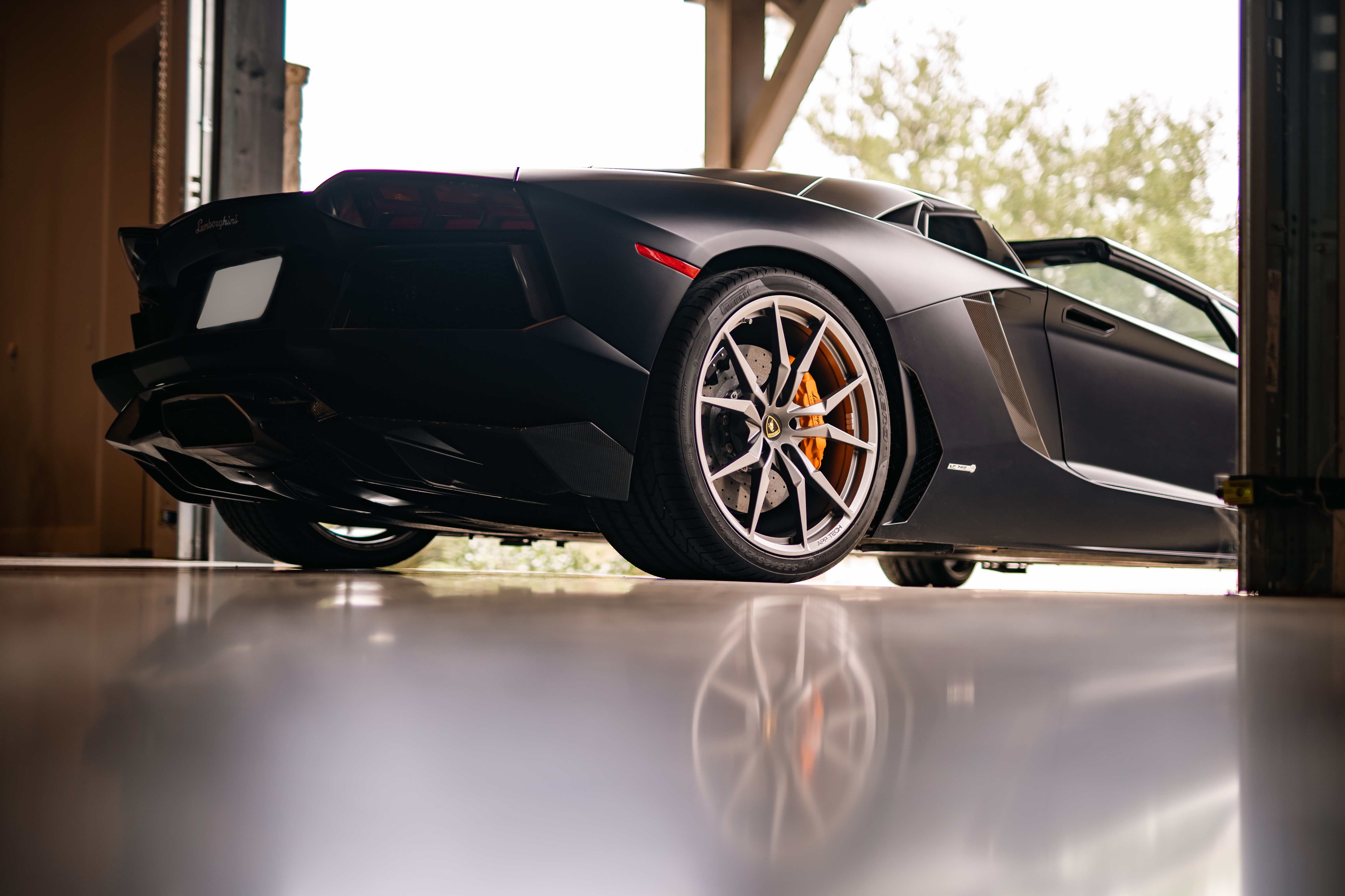 Matte Black Lamborghini Aventador LP 700-4 in Dripping Springs, TX.